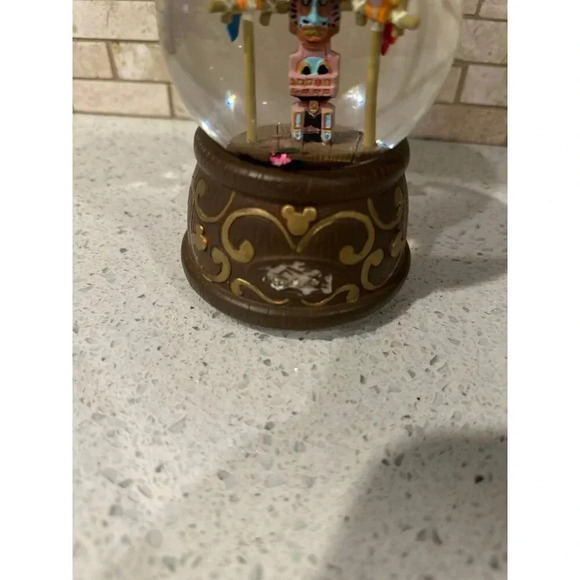Walt Disney's Enchanted Tiki Room Musical Glitter Snow Globe - RARE! - Picture 5 of 5